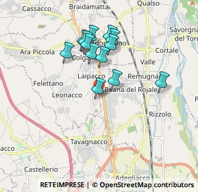 Mappa Via Nucleo Morena, 33010 Reana del Rojale UD, Italia (1.52)