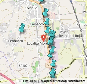 Mappa Via Nucleo Morena, 33010 Reana del Rojale UD, Italia (0.914)