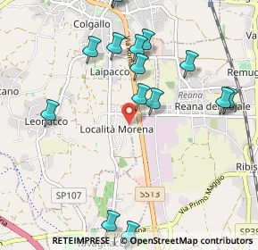 Mappa Via Nucleo Morena, 33010 Reana del Rojale UD, Italia (1.3455)