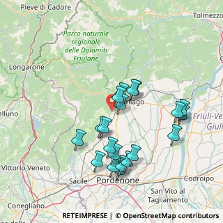 Mappa Via Alfieri, 33086 Montereale Valcellina PN, Italia (14.242)