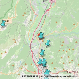 Mappa Via Cembra, 38015 Lavis TN, Italia (6.01429)