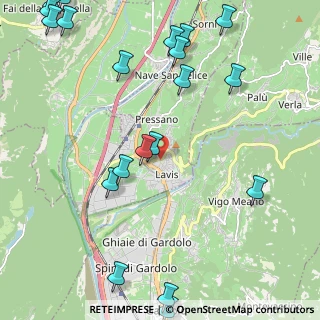 Mappa Via Cembra, 38015 Lavis TN, Italia (2.9945)