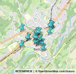 Mappa Via S. Biagio, 32100 Belluno BL, Italia (0.525)