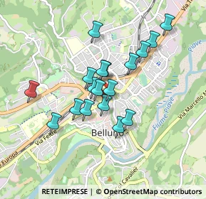 Mappa Via S. Biagio, 32100 Belluno BL, Italia (0.69944)