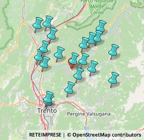 Mappa Via S. Pellico, 38041 Albiano TN, Italia (6.5775)