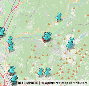 Mappa Via S. Pellico, 38041 Albiano TN, Italia (6.256)