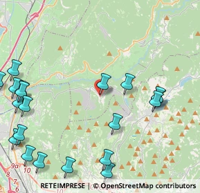Mappa Via S. Pellico, 38041 Albiano TN, Italia (5.7575)