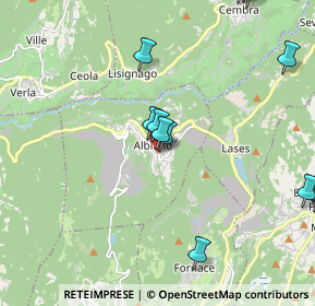 Mappa Via S. Pellico, 38041 Albiano TN, Italia (3.1085)