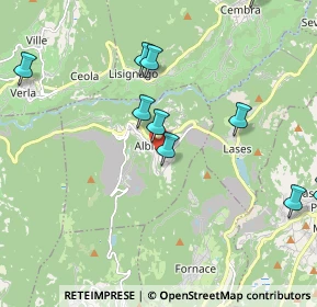 Mappa Via S. Pellico, 38041 Albiano TN, Italia (2.40727)