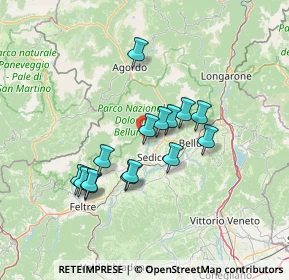 Mappa Piazza Lexy, 32037 Sospirolo BL, Italia (11.512)