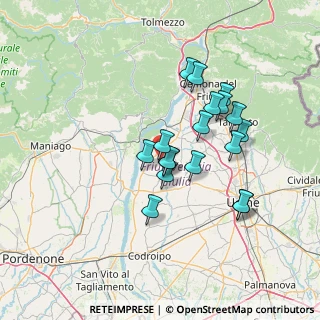 Mappa Via Monsignor Oscar Romero, 33038 San Daniele del Friuli UD, Italia (11.81667)