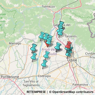 Mappa Via Monsignor Oscar Romero, 33038 San Daniele del Friuli UD, Italia (10.865)