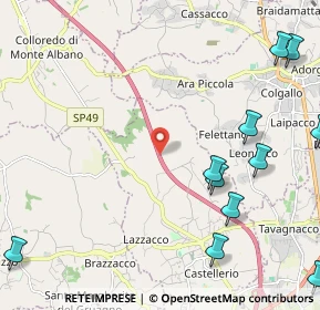 Mappa A23, 33010 Pagnacco UD, Italia (3.00273)