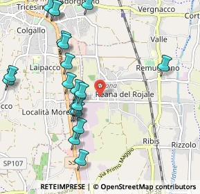 Mappa Via Corgnali, 33010 Reana del Rojale UD, Italia (1.127)