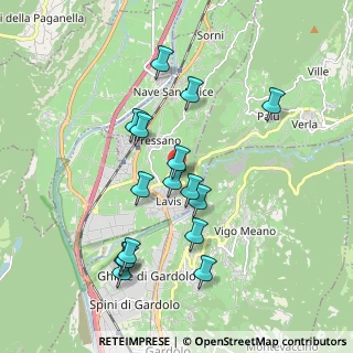 Mappa Via Bresadola, 38015 Lavis TN, Italia (1.79625)