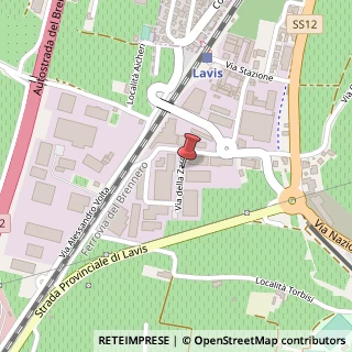 Mappa Via della Zarga, 5, 38015 Lavis, Trento (Trentino-Alto Adige)