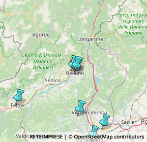 Mappa Via Col di Lana, 32100 Belluno BL, Italia (28.14)