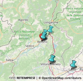 Mappa Via Col di Lana, 32100 Belluno BL, Italia (13.32)