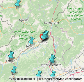 Mappa Via Col di Lana, 32100 Belluno BL, Italia (16.18643)