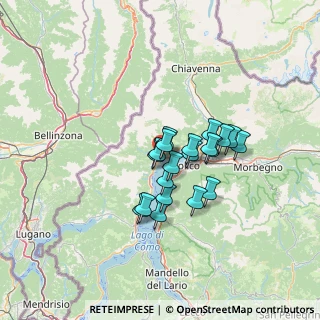 Mappa Via Gamba Rosa, 22015 Gravedona ed Uniti CO, Italia (9.2575)
