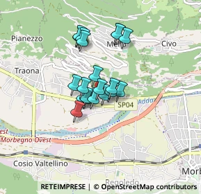 Mappa Via Don Bosco, 23019 Traona SO, Italia (0.5765)