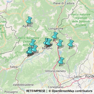 Mappa Via Al Fol, 32100 Belluno BL, Italia (10.73692)