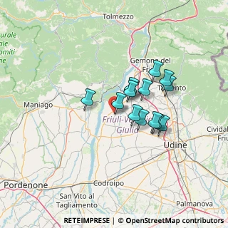 Mappa Via Kennedy, 33038 San Daniele del Friuli UD, Italia (9.81929)