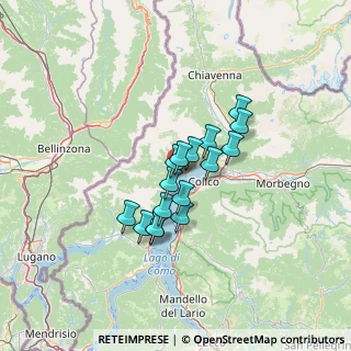 Mappa 22015 Gravedona ed Uniti CO, Italia (9.21563)