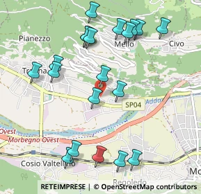 Mappa Via Palotta, 23019 Traona SO, Italia (1.0985)