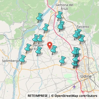 Mappa Via Casali Campeis, 33034 Fagagna UD, Italia (8.057)