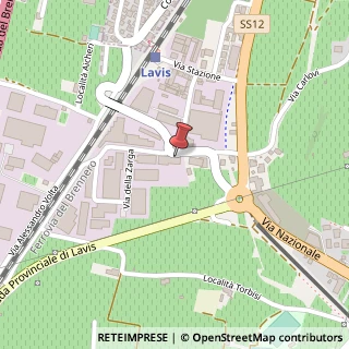 Mappa Via F. Filos, 19, 38015 Lavis, Trento (Trentino-Alto Adige)