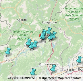 Mappa Via Colle Francesco Maria, 32100 Belluno BL, Italia (12.92846)