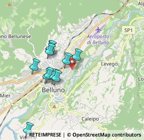 Mappa Via Giovanni Danieli, 32100 Belluno BL, Italia (1.56909)