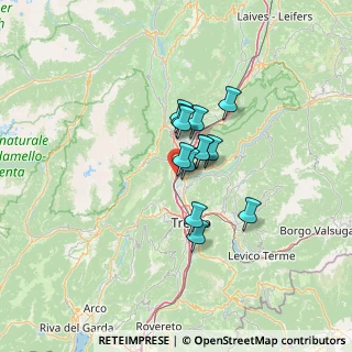 Mappa Autostrada del Brennero, 38015 Lavis TN, Italia (7.96615)