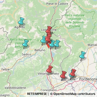 Mappa Via Roncan, 32014 Ponte Nelle Alpi BL, Italia (14.93533)