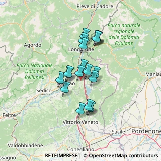 Mappa Via Roncan, 32014 Ponte Nelle Alpi BL, Italia (10.584)