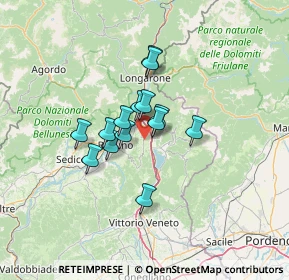 Mappa Via Roncan, 32014 Ponte Nelle Alpi BL, Italia (8.77929)