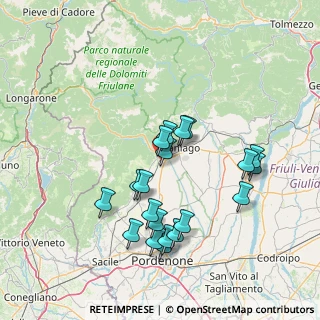 Mappa Via Vittorio Veneto, 33086 Montereale Valcellina PN, Italia (14.037)