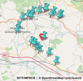 Mappa Via Don Giuseppe Corda, 03030 Santopadre FR, Italia (8.7165)