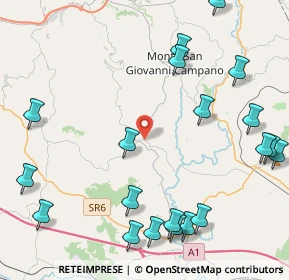Mappa Via Borgo Garibaldi, 03020 Strangolagalli FR, Italia (5.9385)