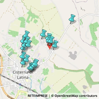 Mappa Via Aldo Moro, 04012 Cisterna di Latina LT, Italia (1.052)
