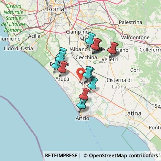 Mappa Via Cervino, 04011 Aprilia LT, Italia (11.434)
