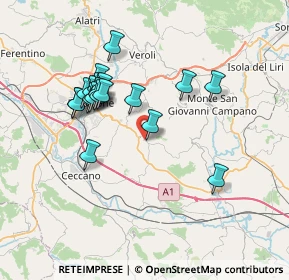 Mappa Via serre, 03027 Ripi FR, Italia (7.027)