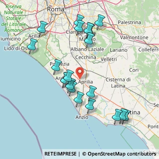 Mappa Via Monte Rosa, 04011 Aprilia LT, Italia (17.4325)
