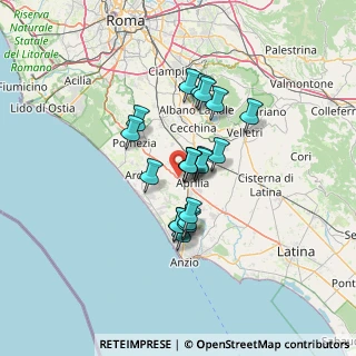 Mappa Strada statale pontina, 04011 Aprilia LT, Italia (10.1865)