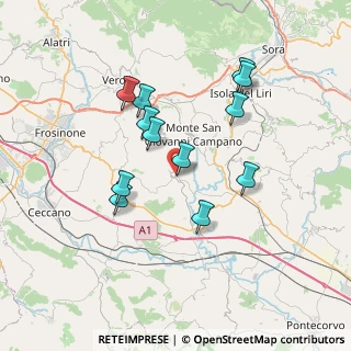 Mappa Via Roma, 03020 Strangolagalli FR, Italia (6.8525)