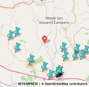Mappa Via Roma, 03020 Strangolagalli FR, Italia (6.2065)