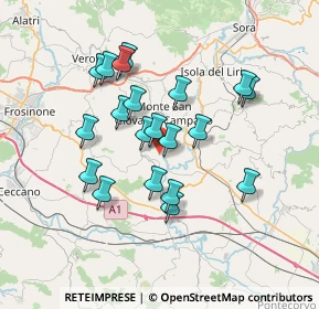 Mappa Via Campangoni, 03025 Monte San Giovanni Campano FR, Italia (6.582)