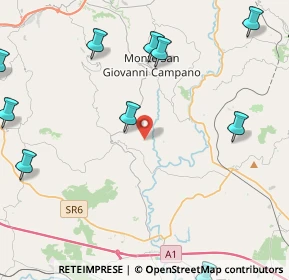 Mappa Via Campangoni, 03025 Monte San Giovanni Campano FR, Italia (6.59273)