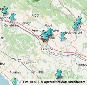 Mappa 03023 Valle Fioretta FR, Italia (21.63077)